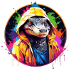 Crocodile with Hoodie