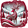 Winter Magic: Elegant Reindeer Design