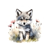 Aquarelle de loup