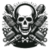 Biker Skull Design 3