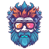 Mann König Brille