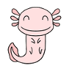 Axolotl Motif Kids Cute