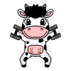 Cow Dumbbell Training Strength Training Fitness