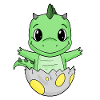 Dinosaur Egg Dino Baby Motif