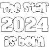 Nasce la Star 2024 – scritta bianca con bordo