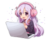 Kawaii Girl Anime ja Gaming Anime Lover