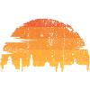 Sunset Skyline Silhouette