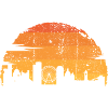 Sunset Skyline Silhouette
