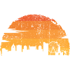 Sunset Skyline Silhouette