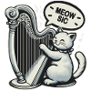Harp Cat Pun