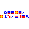 Meeresrauschen im Flaggenalphabet