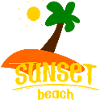 sunset beachlustige Zeichnung