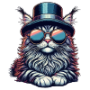 Cool Retro Maine Coon