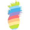 Rainbow - pineapple