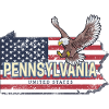 Pennsylvanie États-Unis Carte États-Unis
