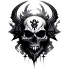 Chaos symbol skull