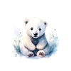 Aquarelle d’ours polaire