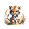 Tiger Aquarell