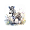 Aquarelle Zèbre