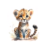Aquarelle Guépard