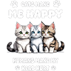 Cats make me happy...
