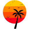 Retro 80's Sunset