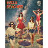 Hello Beaches Retro Poster