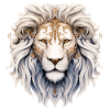 White Lion Lion Head Royal Strong Wild Pride