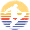 Sport Retro Sunset Snowboard