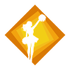 Pom-pom girl fille
