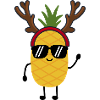 Christmas Pineapple Raindeer