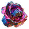 dog snout in a rose