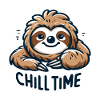 Chill Time - Sloth Illustration