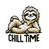 Chill Time - Sloth Illustration