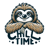 Chill Time - Sloth Illustration