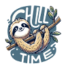 Chill Time - Sloth Illustration