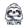 Chill Time - Sloth Illustration