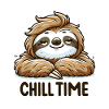 Chill Time - Sloth Illustration