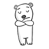 L’ours polaire est agacé
