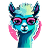 Llama alpaca illustration