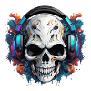 Headphones / Audio / Music / Skull / Cool