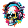 Headphones / Audio / Music / Skull / Cool