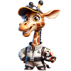 Girafe de course