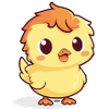 Mignon poussin de Pâques