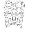 visage maori18 blanc