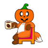 Fuchs Halloween Kürbis Kaffee