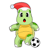 Turtle Christmas Soccer