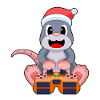 Mole Christmas Gamer