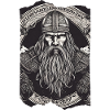 Norseman Glory Viking Skæg Hjelm Kriger Grå