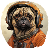 Pug Austronaut